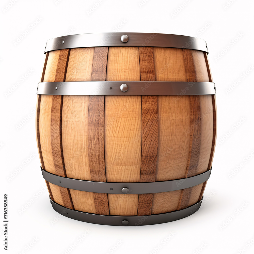 Fototapeta premium barrel isolated on a white background