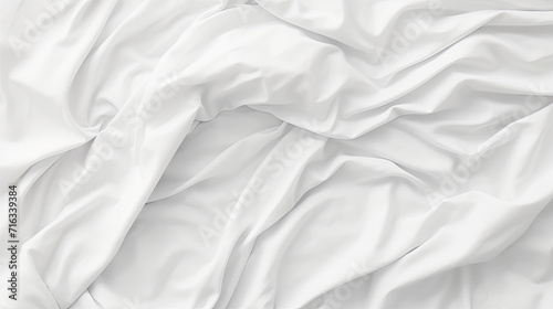  the white sheets of a bed,  photo