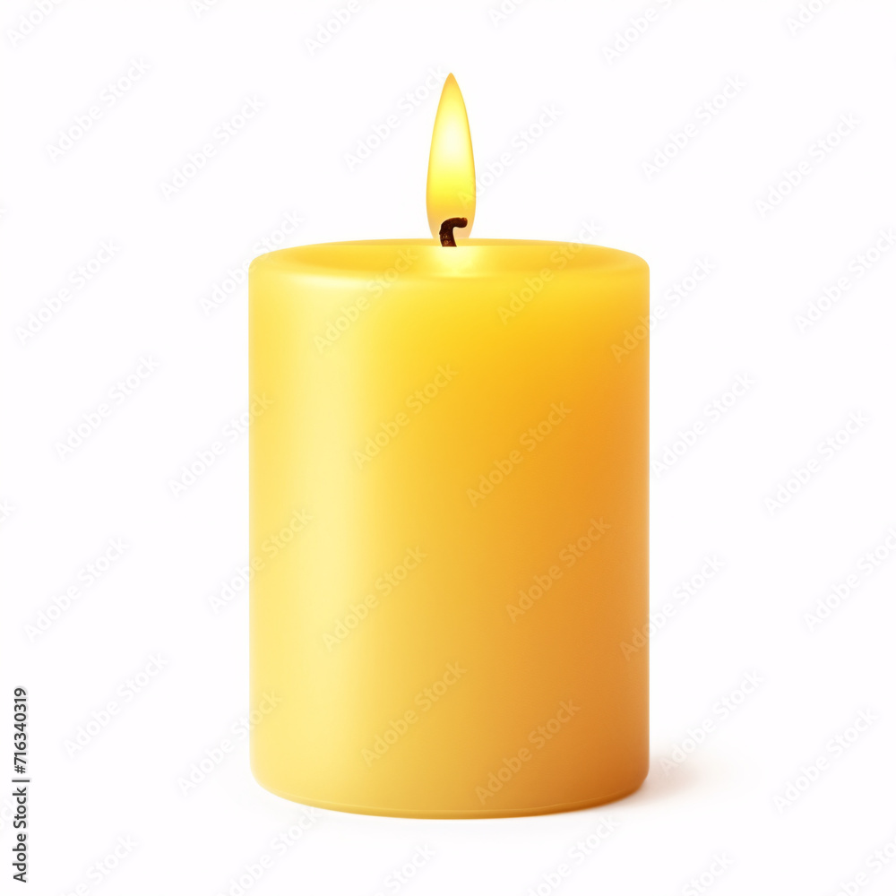 candle isolated on a white background candle isolated on a white background