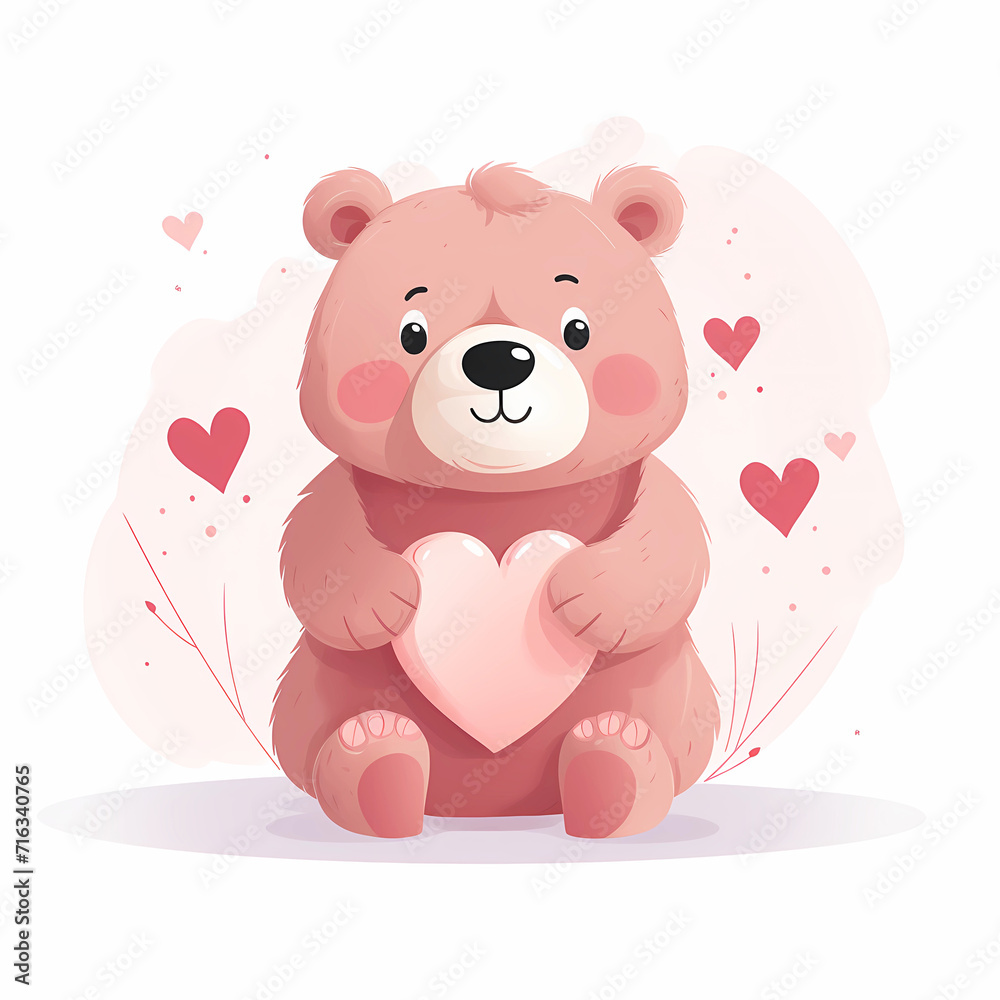 Cute Bear Valentines card Cute Bear Valentines card