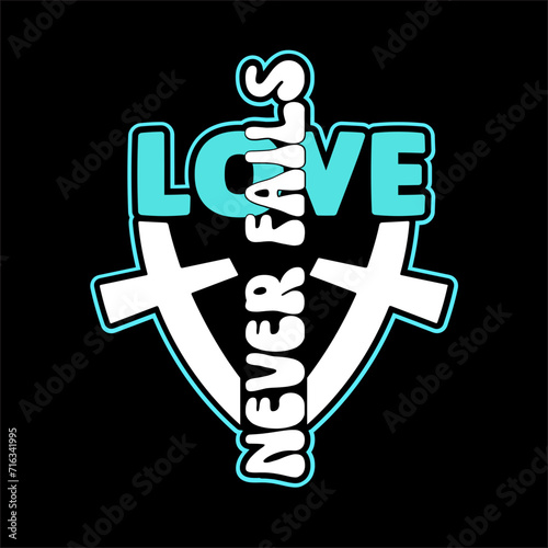 love never fails SVG