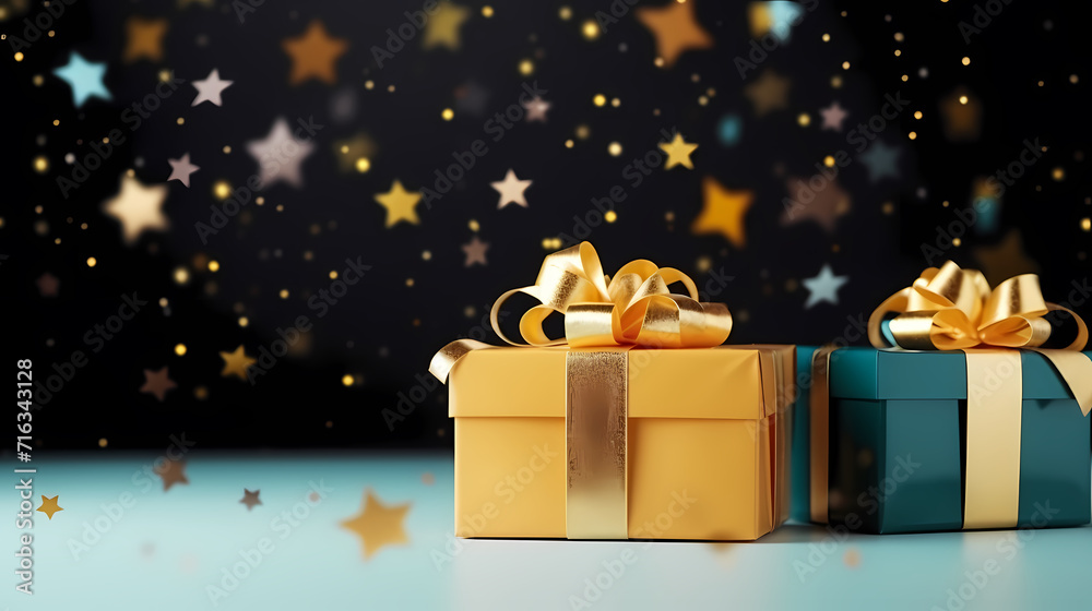 Gift background with copy space for Christmas gifts, holiday or birthday Gift background with copy space for Christmas gifts, holiday or birthday