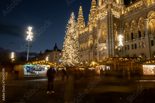 Christmas market Christkindlmarkt at the Rathaus in Vienna © jessicagirvan