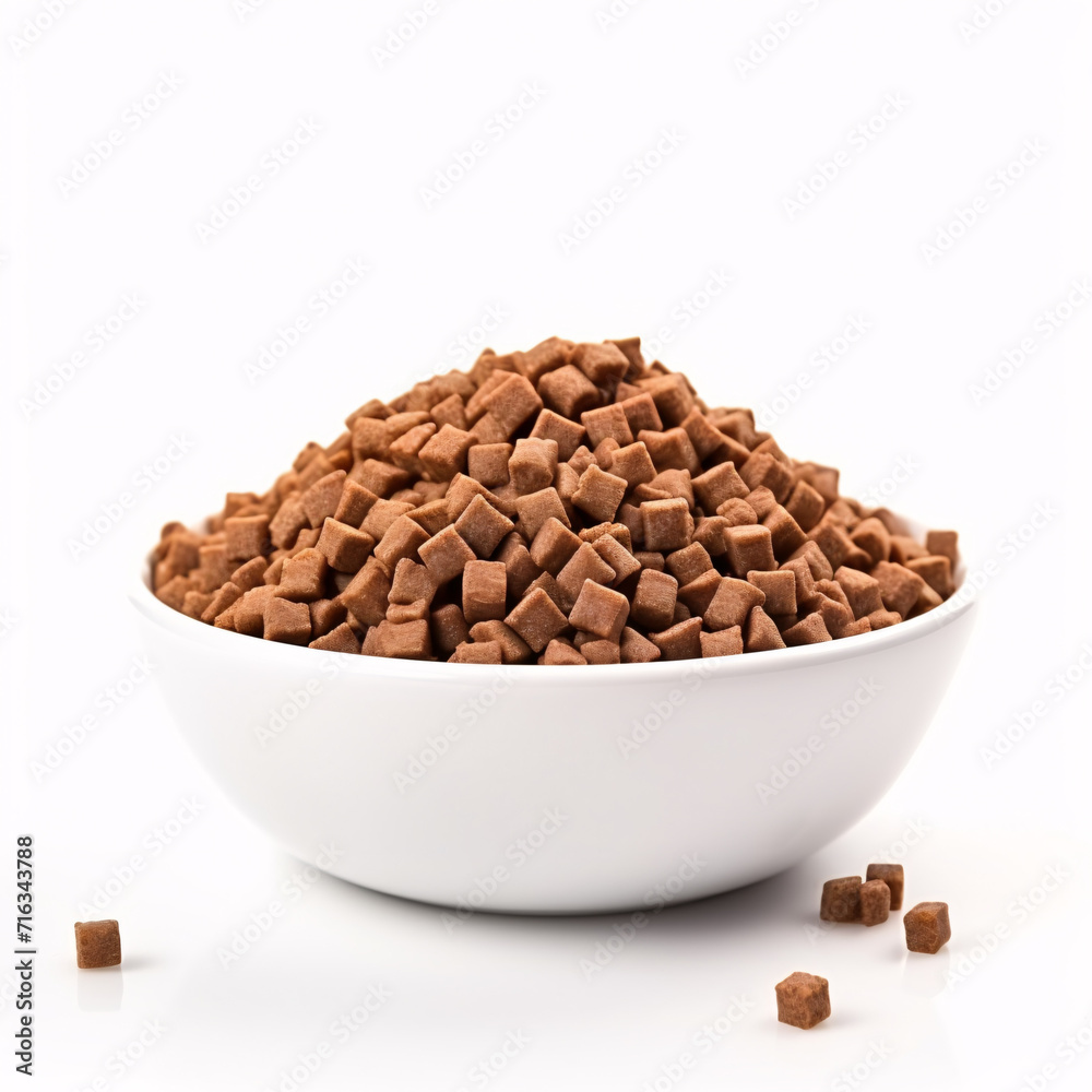 dog food isolated on a white background dog food isolated on a white background