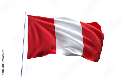 Flag of on transparent background, PNG file