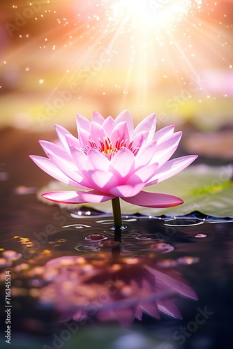 The lotus flowers are pink  very beautiful  with just the right amount of light