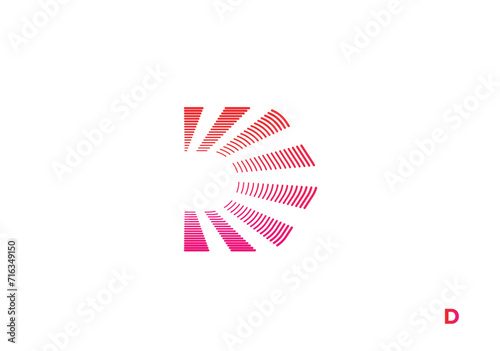 D style logo , Vector Logo Letter D letter  concept technology logo design vector , Letter  pixels initial design template, Letter  on  logo icon set