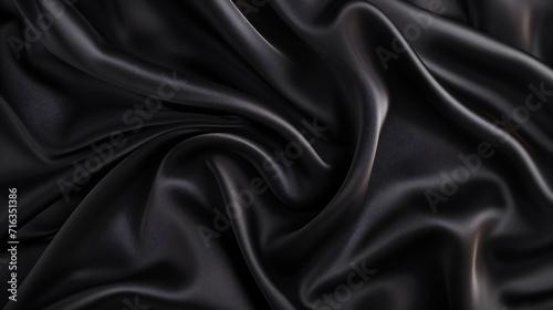 エレガントな黒いベルベットの布