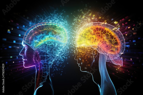 energy of fractal realms, colorful brain activity, neuron network activity, human medicine, Cognitive Functions, Emotional Intelligence, Memory, erve cells, neurosystem, synapses, brain system, neuro