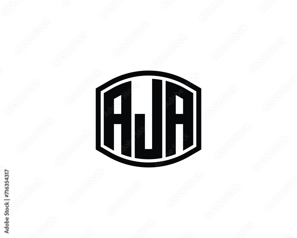 AJA Logo design vector template
