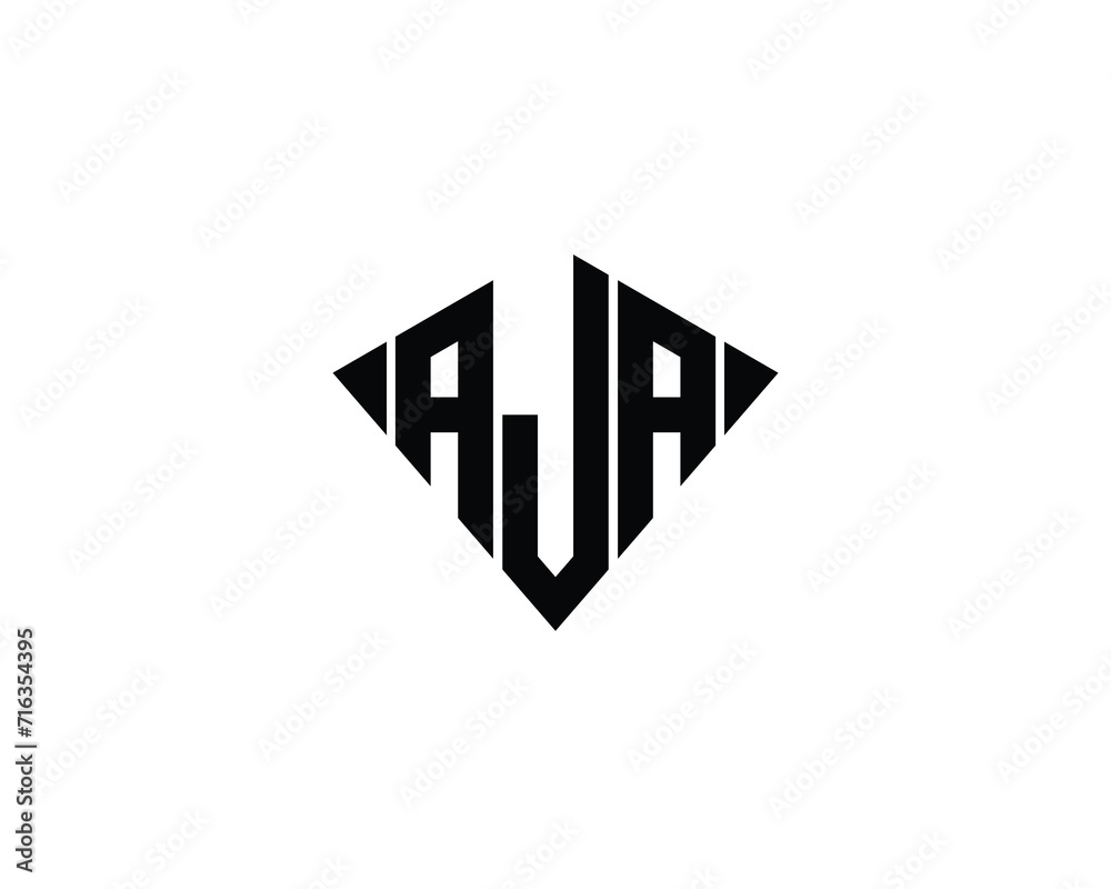 AJA Logo design vector template AJA Logo design vector template