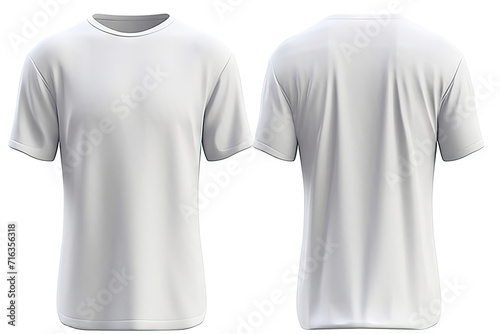White T-Shirt front and back, Mockup template