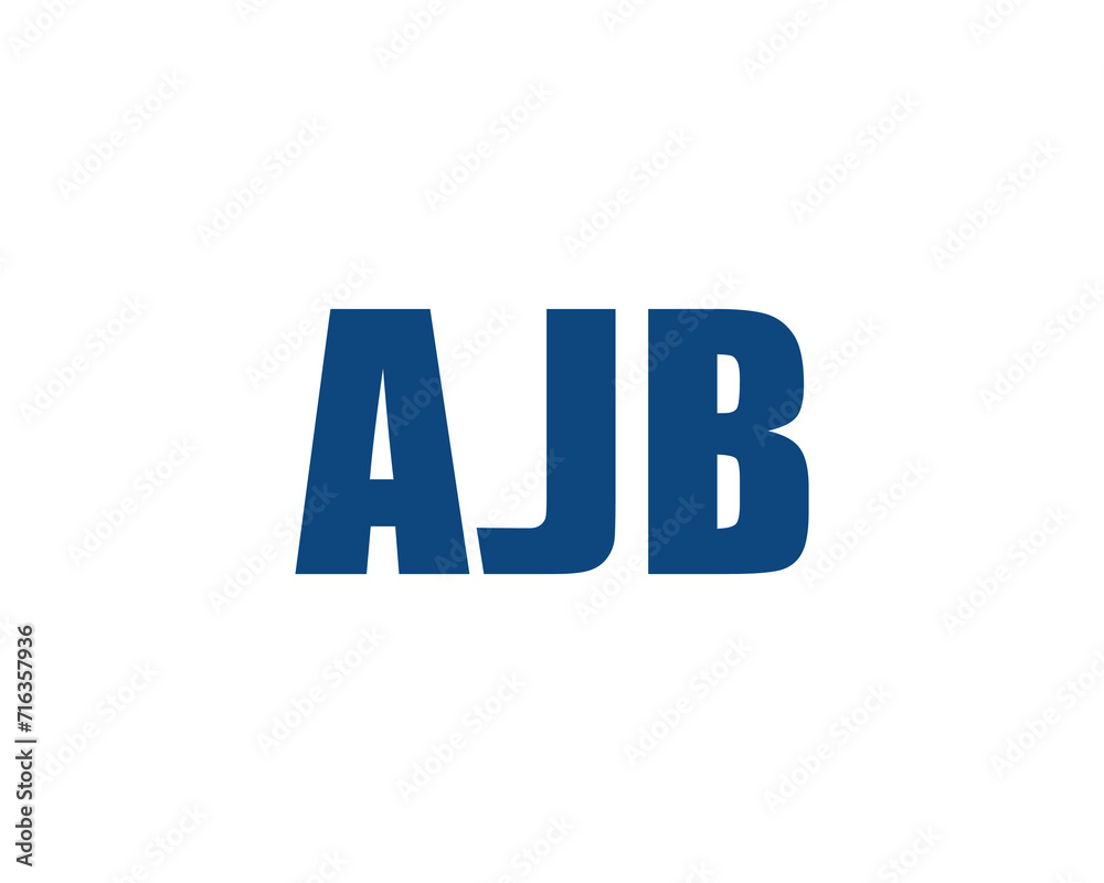 AJB Logo design vector template AJB Logo design vector template