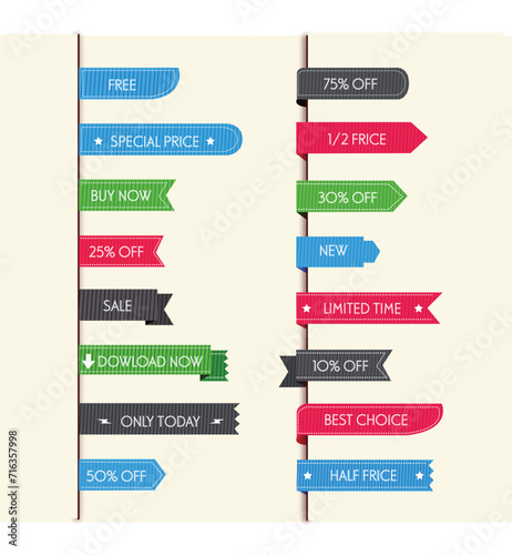 Sale labels for web