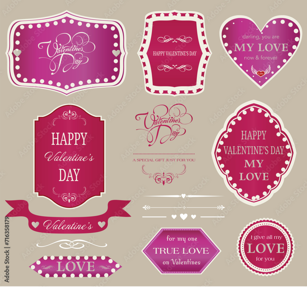 Valentine labels Valentine labels