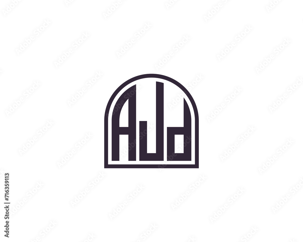 AJD Logo design vector template