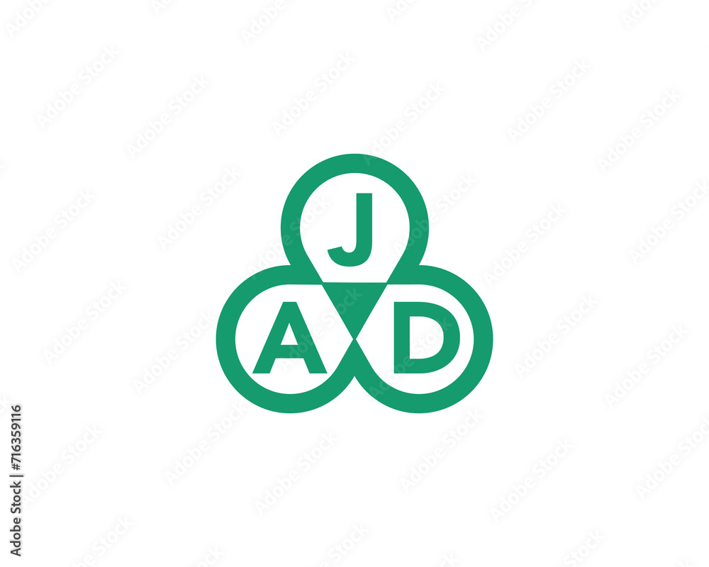 AJD Logo design vector template AJD Logo design vector template