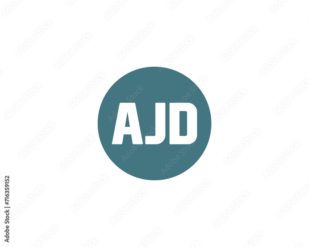 AJD Logo design vector template AJD Logo design vector template