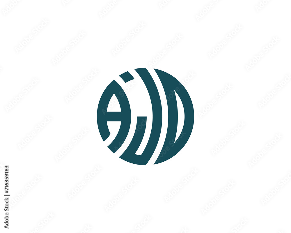 AJD Logo design vector template AJD Logo design vector template