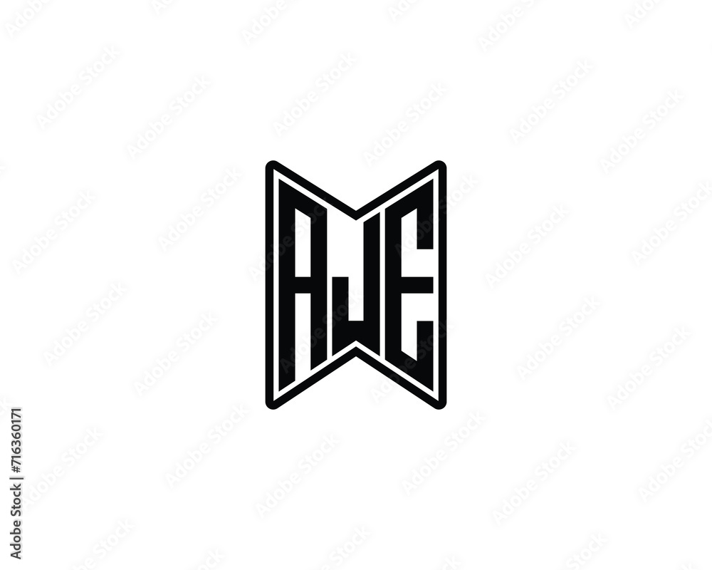 AJE Logo design vector template AJE Logo design vector template
