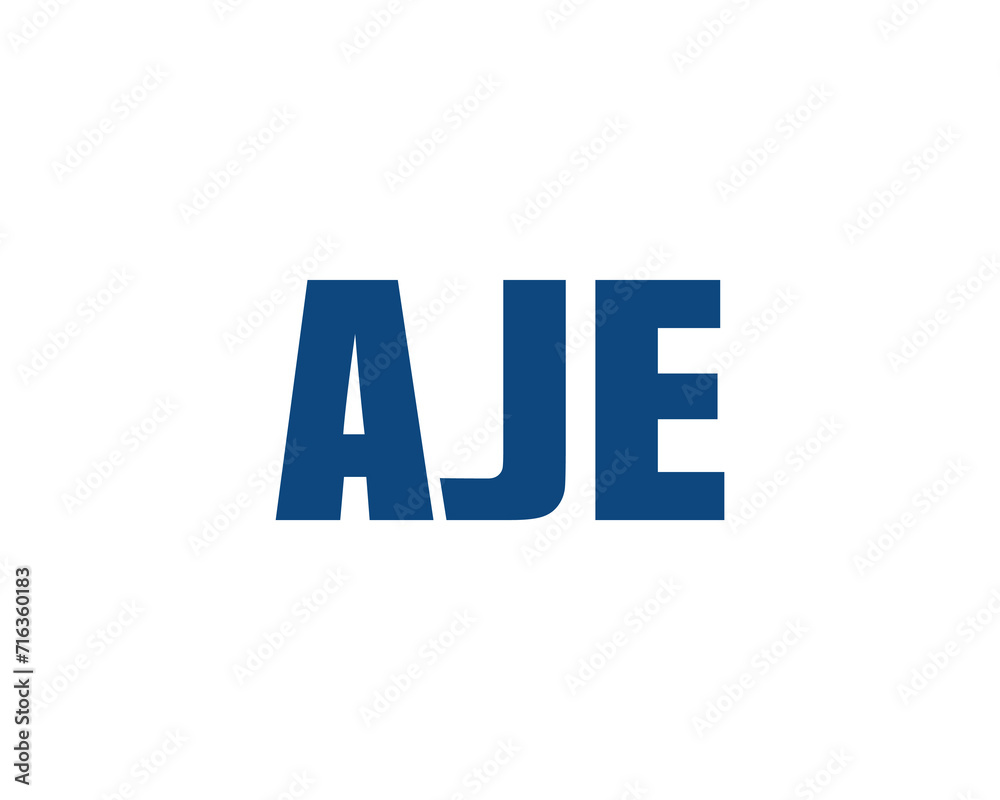 AJE Logo design vector template AJE Logo design vector template