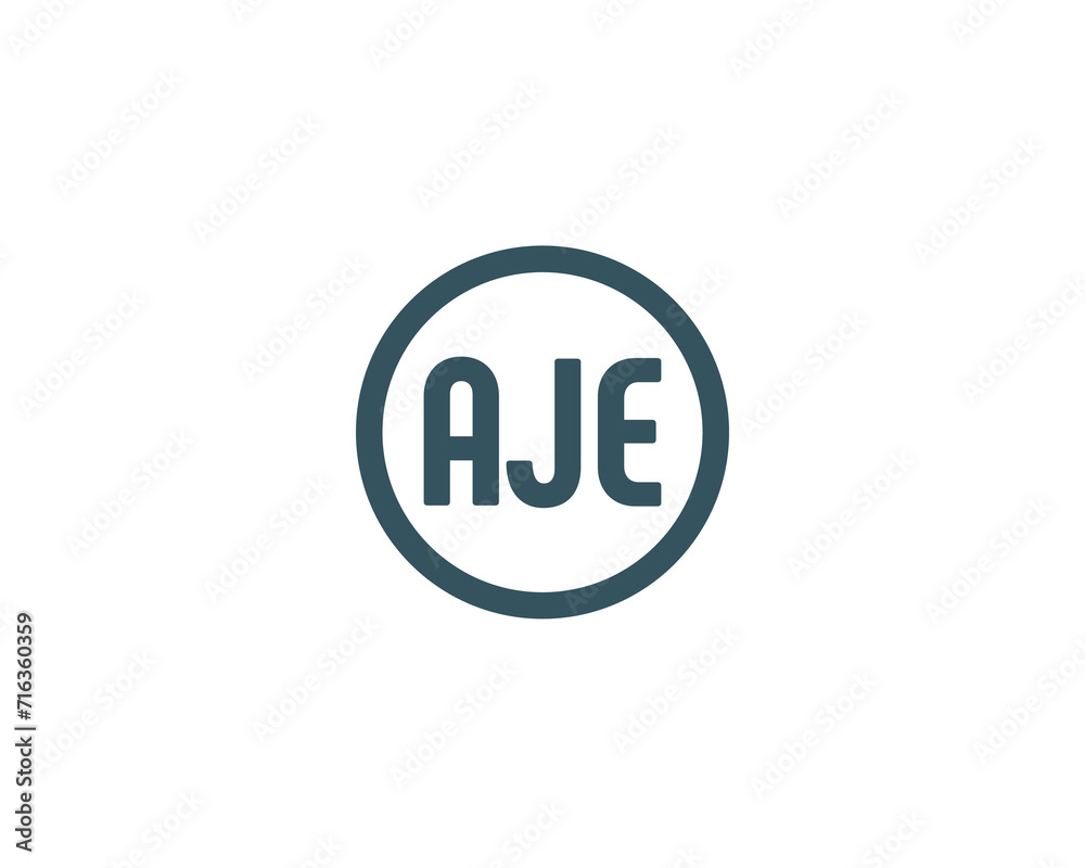 AJE Logo design vector template AJE Logo design vector template
