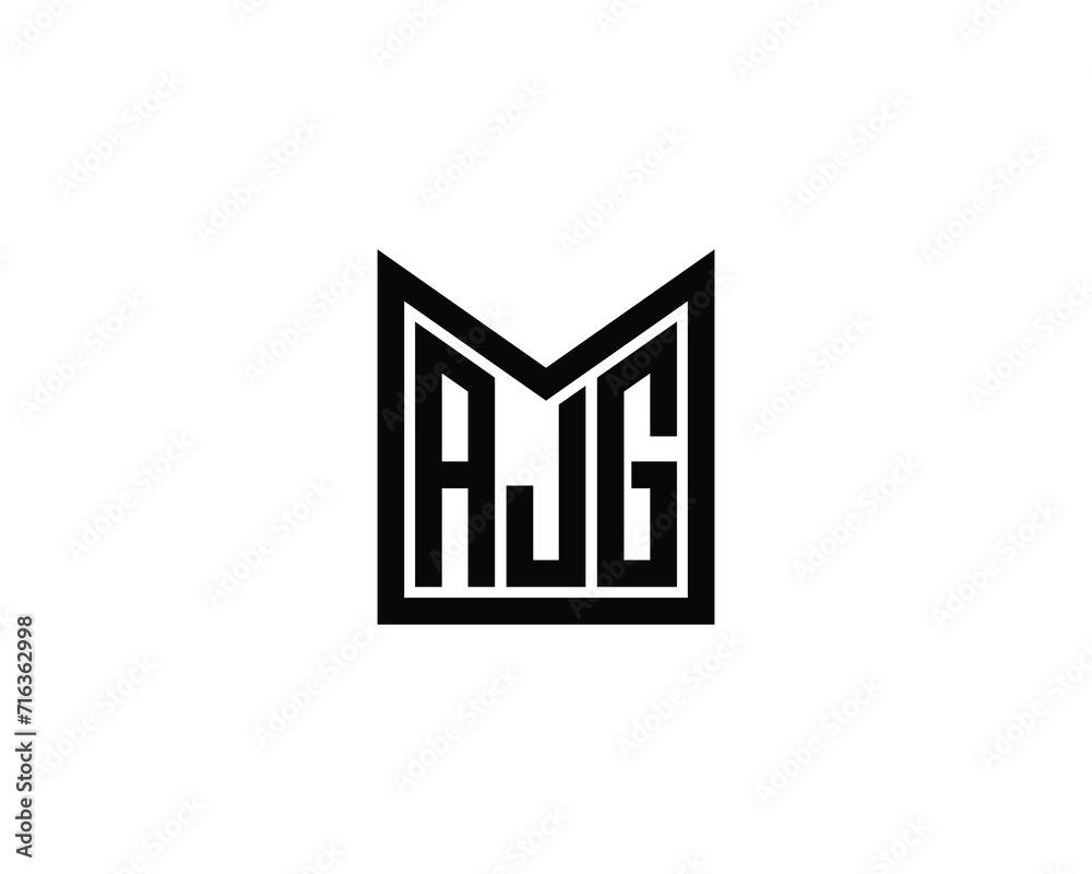 AJG logo design vector template AJG logo design vector template