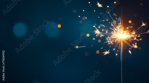 Beautiful creative holiday background with fireworks and sparkles