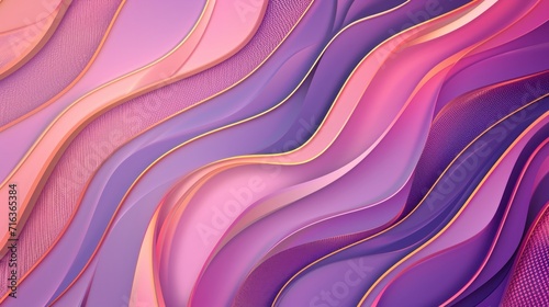 Luxury golden line background pink and purple shades in 3d abstract style. Illustration from vector about modern template deluxe design.     photo