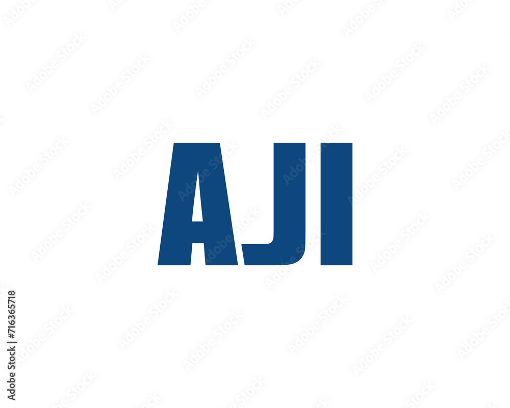 AJI logo design vector template AJI logo design vector template