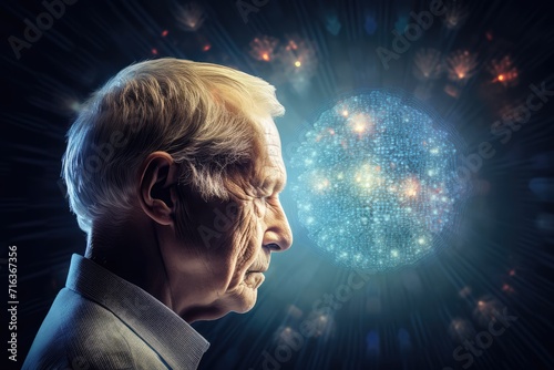 Neuron and neuronal connections colorful mindset. Learning dynamics synaptic cleft, fostering cognitive engagement. Continuous hippocampal neurogenesis brainwave modulation, cognitive assessment. photo
