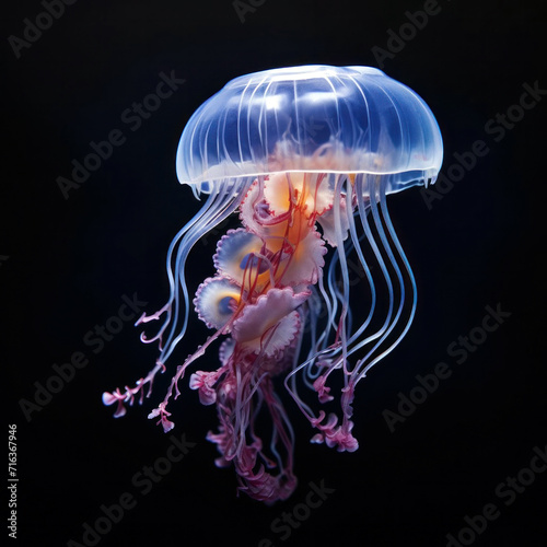Jellyfish in the ocean. 63