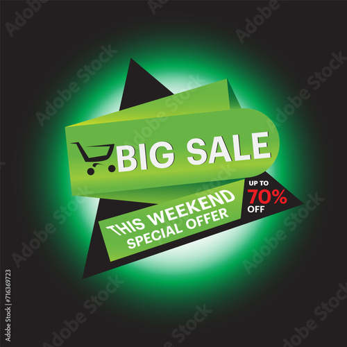 uper Sale This Weekend Special Offer. Vector photo
