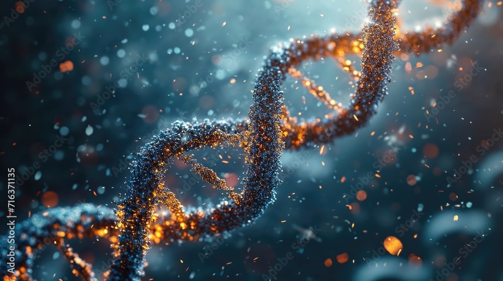 DNA helix, biotechnology science concept. DNA helix, biotechnology science concept.