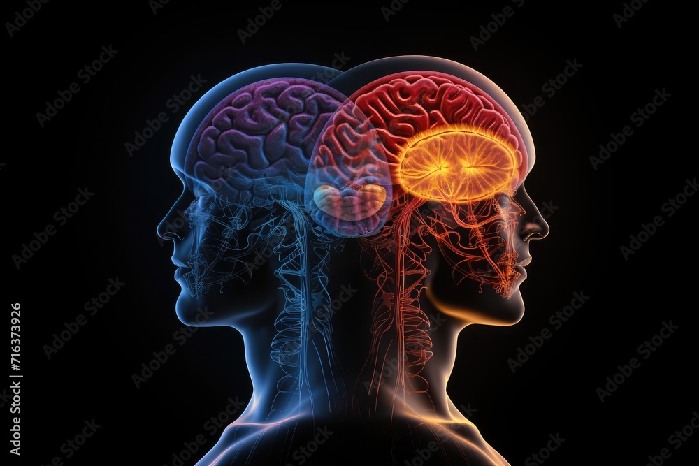 Obraz premium Axon neurological retention neurodevelopmental homunculus sensory brain mapping. Guillain Barré syndrome Charcot Marie Tooth disease nerve function. Social intelligence cognitive creative learning