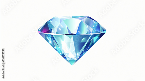 Diamond vector icon. Gaming precious crystal stone