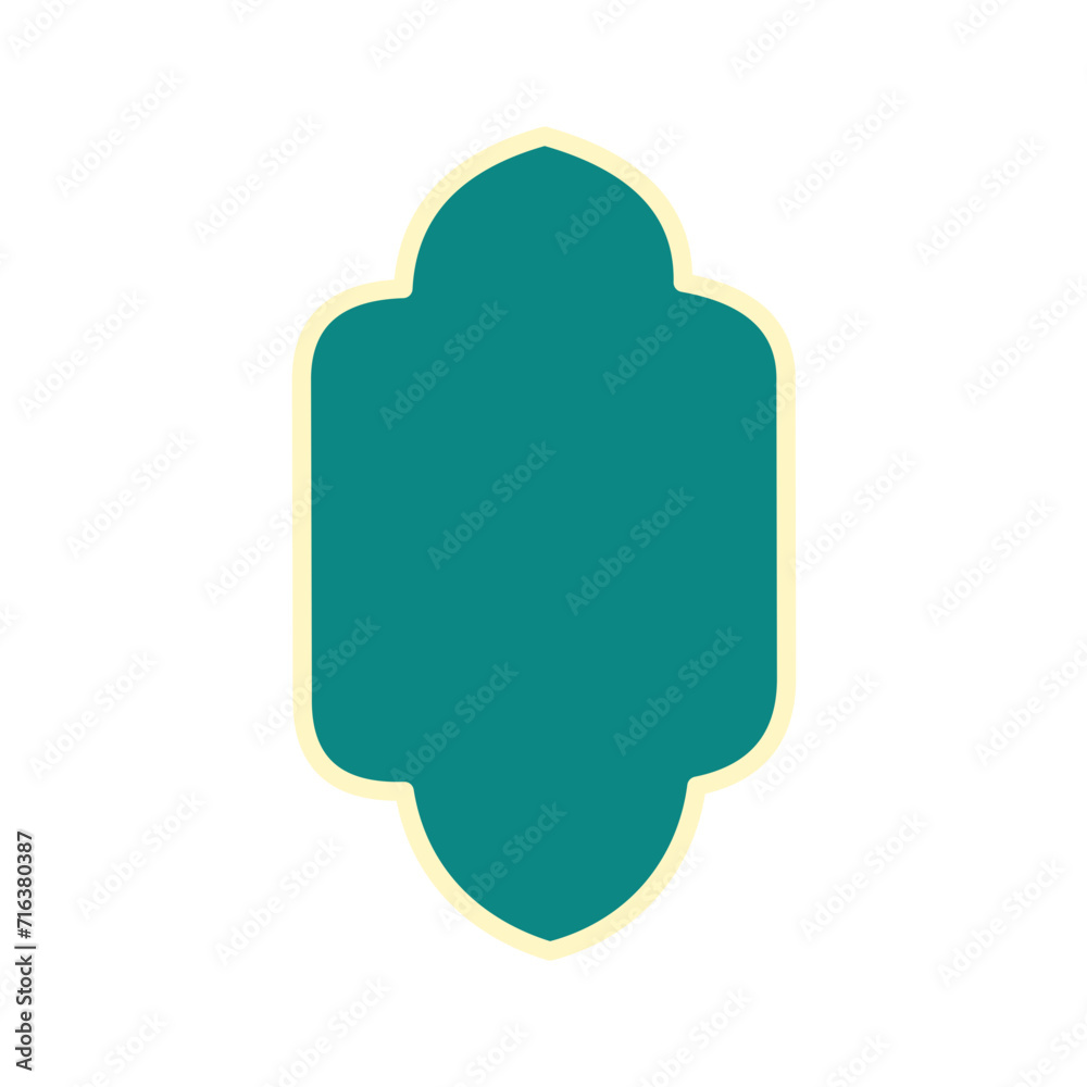 Ramadan window frame shape, Muslim mosque panel elements with ornament. Ramadan window frame shape, Muslim mosque panel elements with ornament.