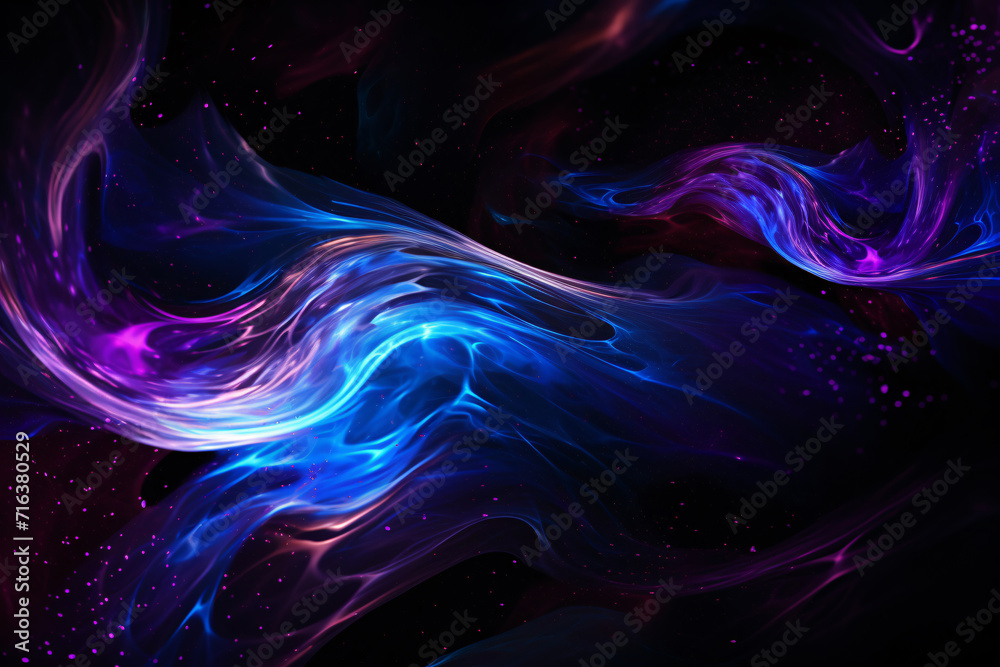 Obraz premium Abstract Blue and Pink Liquid Wave Background