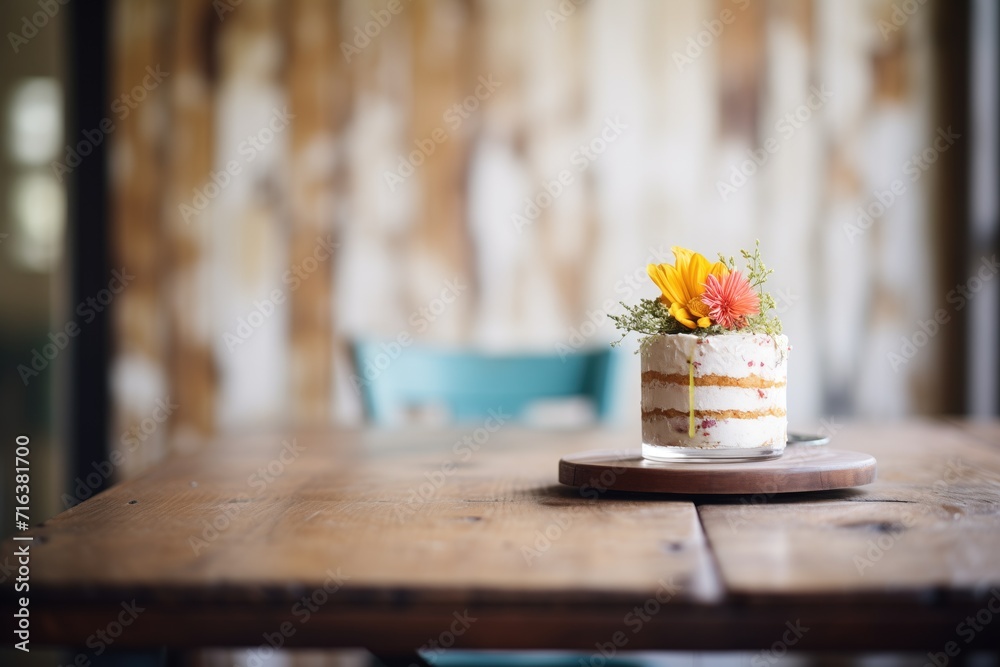 cake on rustic wood table, natural light cake on rustic wood table, natural light