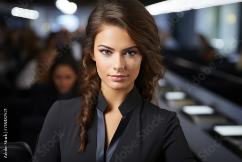 Confident Professional Woman at Workplace