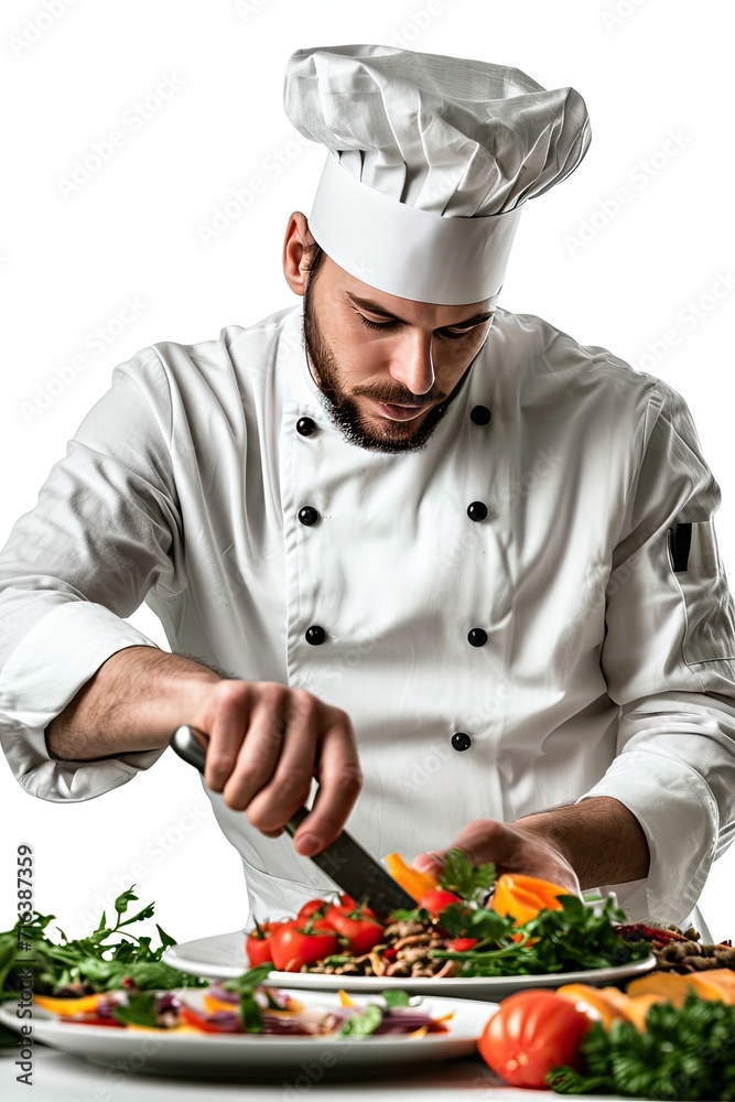 Person In Work Business and House in White Background Person In Work Business and House in White Background