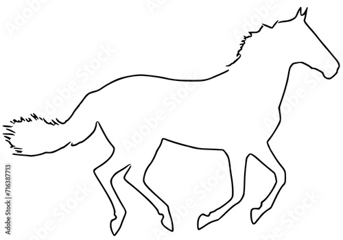 horse line art (61)