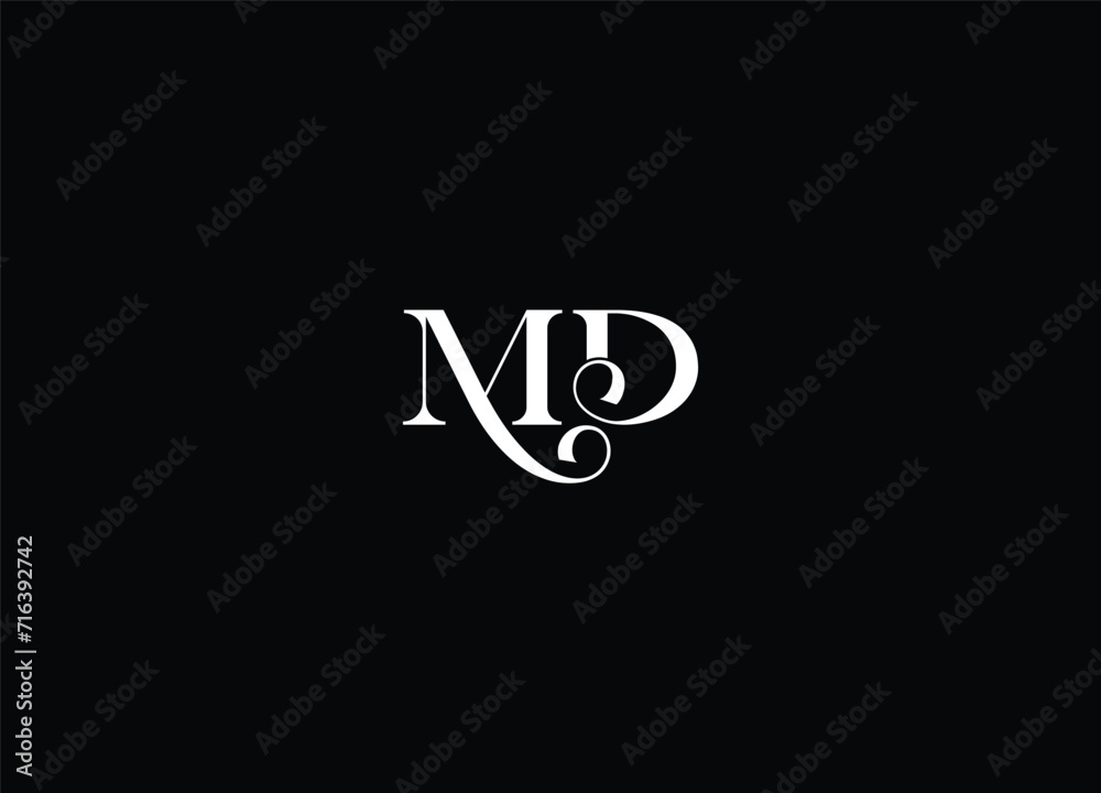 Best MD letter logo design and initial logo Best MD letter logo design and initial logo