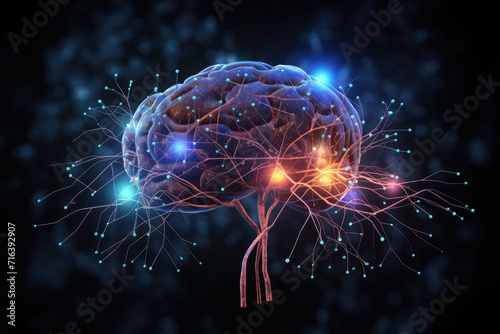 Mindset of Human Brain, realms of Cognition and Cognitive Load. Basal Ganglia, Habit Formation. Neuro ophthalmology, Nose gateway to Neural Resonances. Inductive Reasoning, mind brain nodes of Ranvier photo