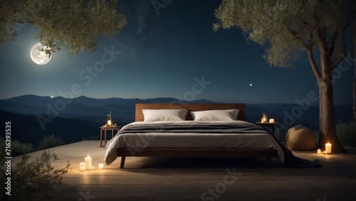 bed room with nature themes