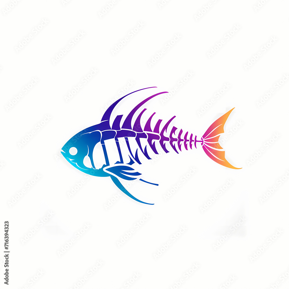 illustration of a fishbone illustration of a fishbone