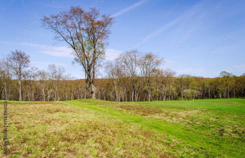 Obraz premium Pithole, a ghost town in Cornplanter Township, Venango County, Pennsylvania, United States