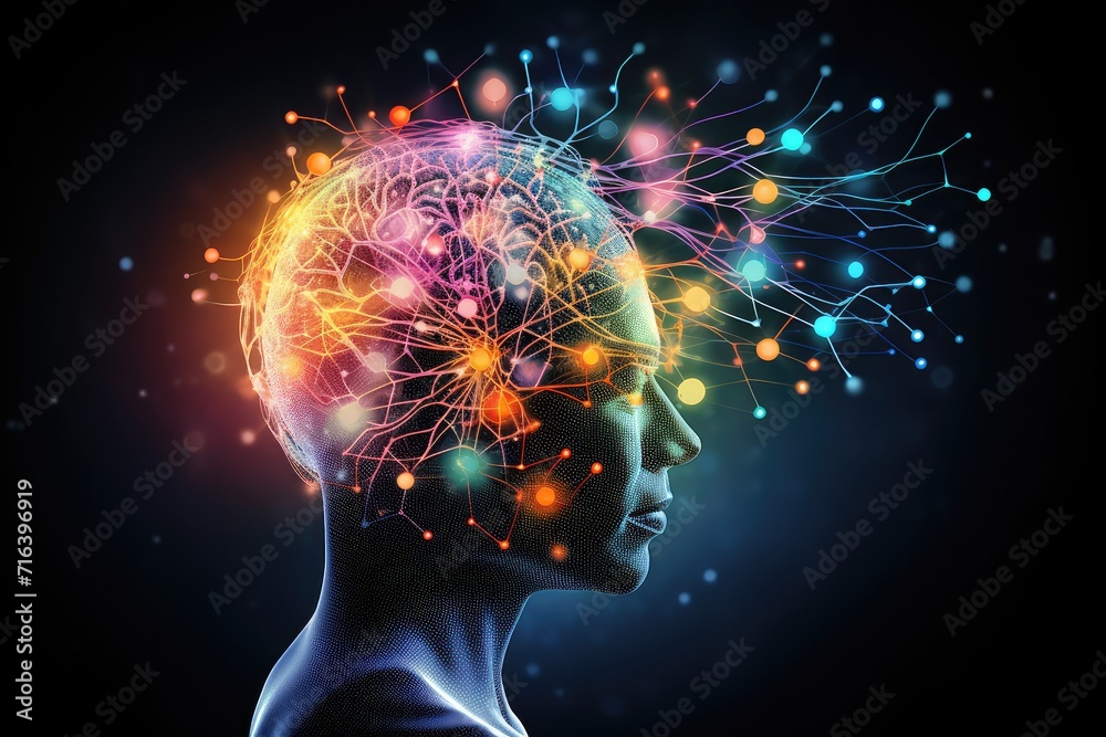 Cognitive Brain buoyancy. Navigate analytical thinking psychological flexibility, human mind. Vibrant axon facets of cerebral mosaic. Social Interaction brain lens of Positron Emission Tomography, PET Cognitive Brain buoyancy. Navigate analytical thinking psychological flexibility, human mind. Vibrant axon facets of cerebral mosaic. Social Interaction brain lens of Positron Emission Tomography, PET