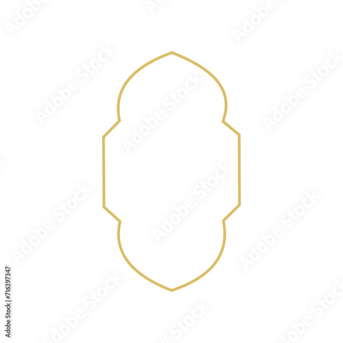 Gold islamic window 