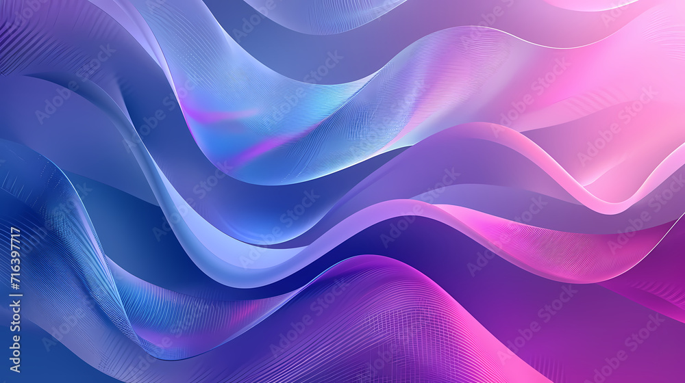 Obraz premium Geometric Abstract Background in Blues and Purples